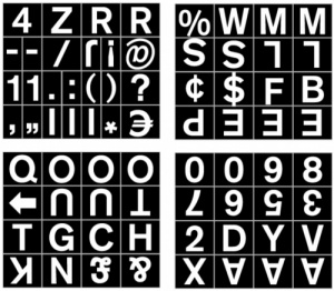 Whiteboard Magnetic Character & Number Sets